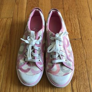 Pink Coach Sneakers Size 8